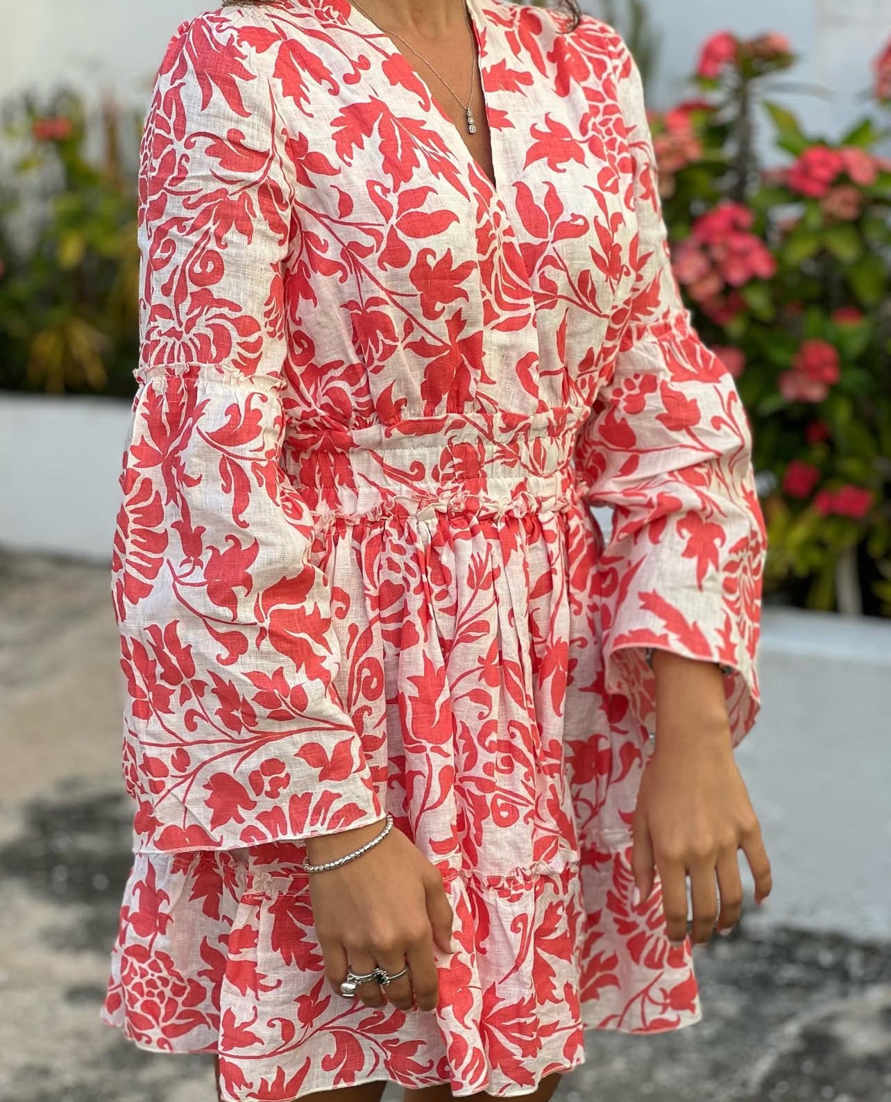 Floral Linen Dress