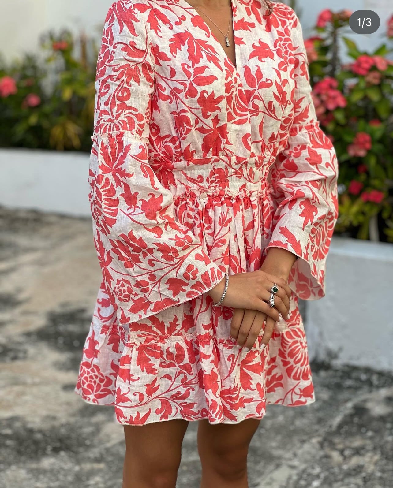 Floral Linen Dress